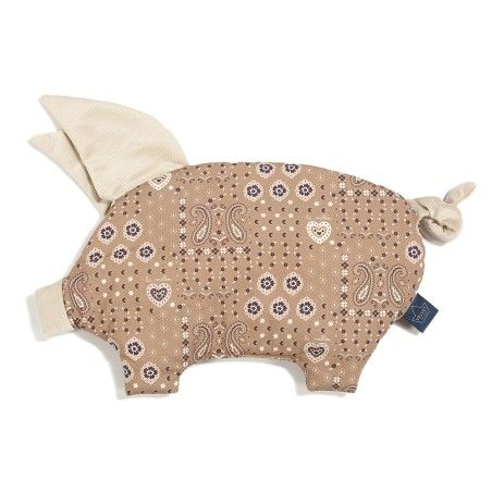 La Millou Poduszka Sleepy Pig Velvet BANDANA MOCCA
