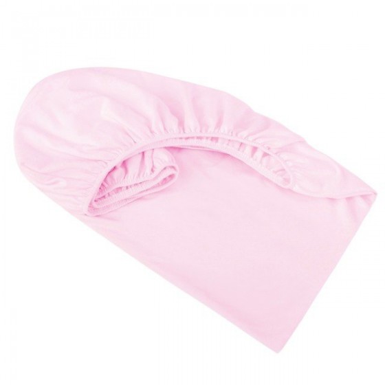 Samiboo - sheet with elastic pink knitted bamboo 120x60cm