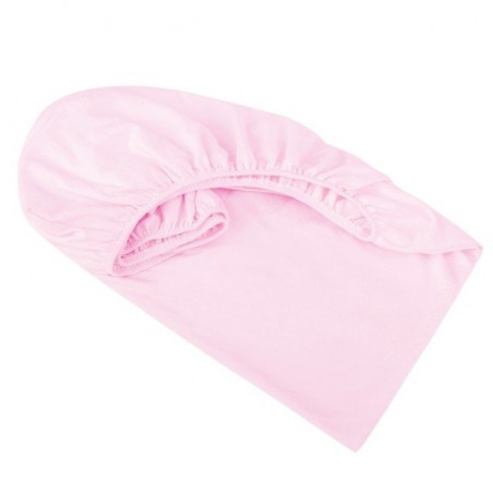 Samiboo - sheet with elastic pink knitted bamboo 120x60cm
