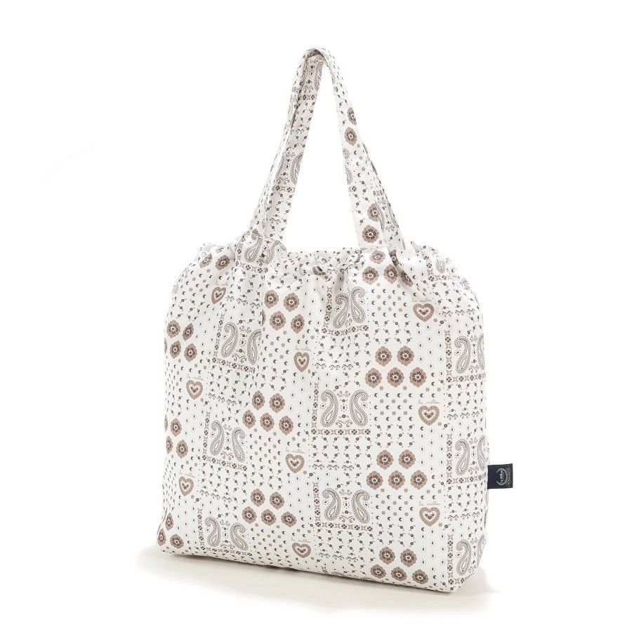 La Millou Bolsa de compradores L Bandana Cream L Bag