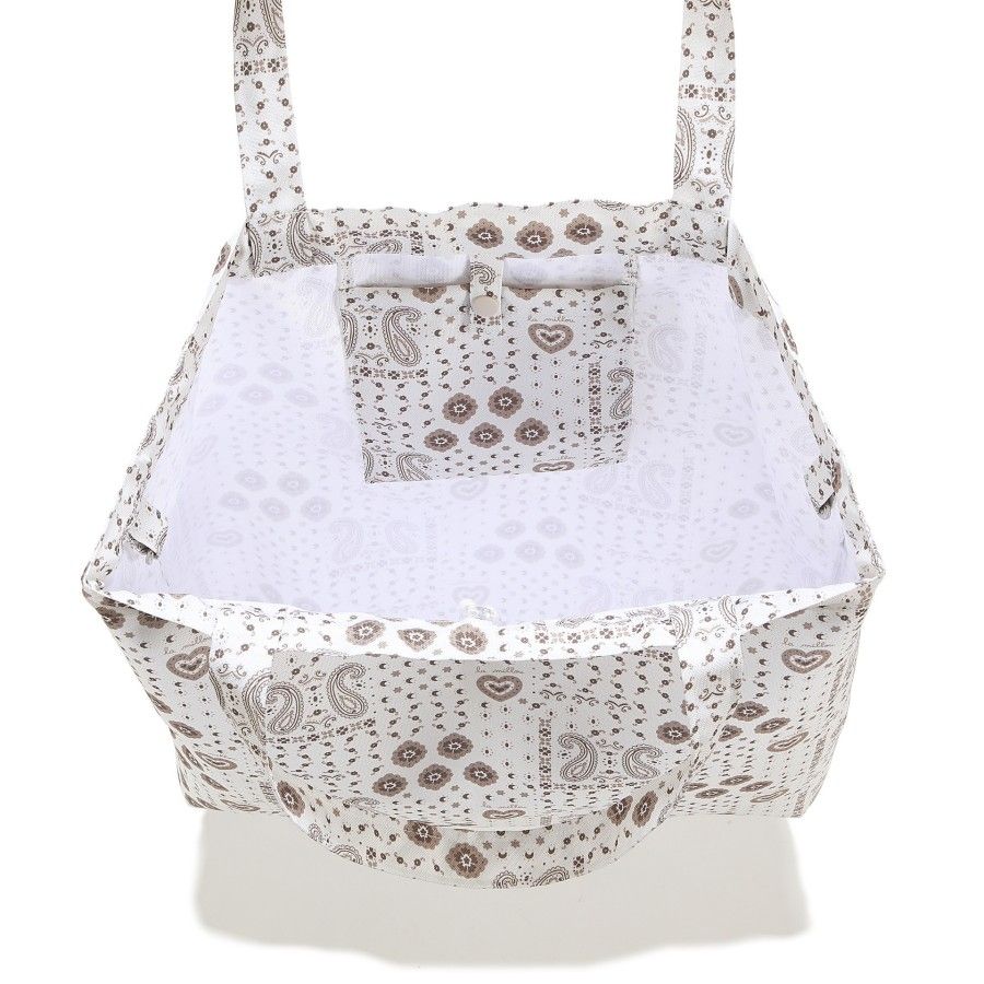 La Millou Shopper Bag L Bandana Cream L Bag