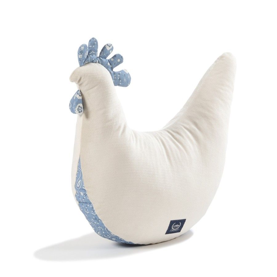 La Millou Poduszka Kura Babci Dany Velvet Bawełna BANDANA DENIM