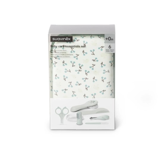 SUAVINEX Zestaw do manicure dla niemowląt - miętowy | Birdies -