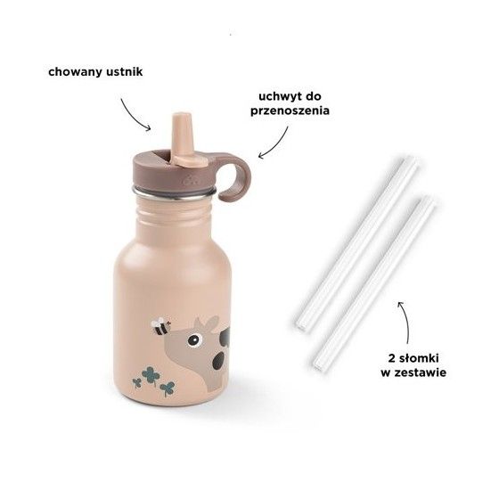 Done by Deer Bottiglia in acciaio con un bocchino da 350 ml
