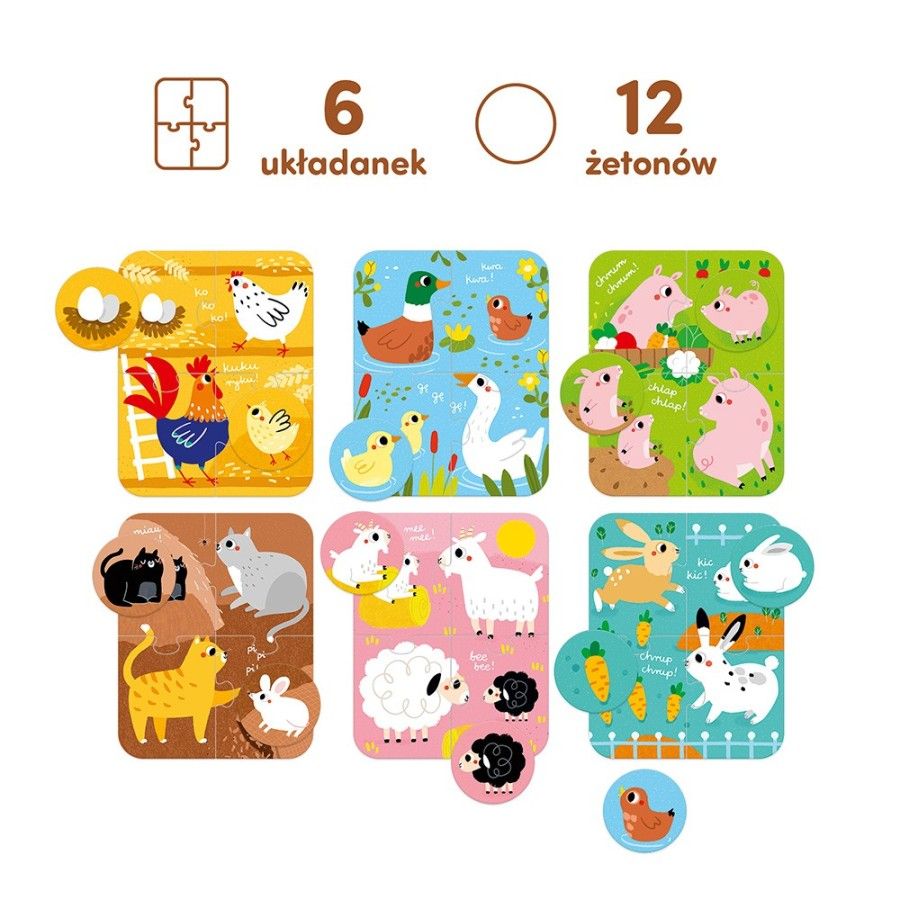 CzuCzu Puzzle malé a veľké zvieratá