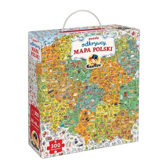 CzuCzu Puzzle Discoverers Map of Poland 300 El.