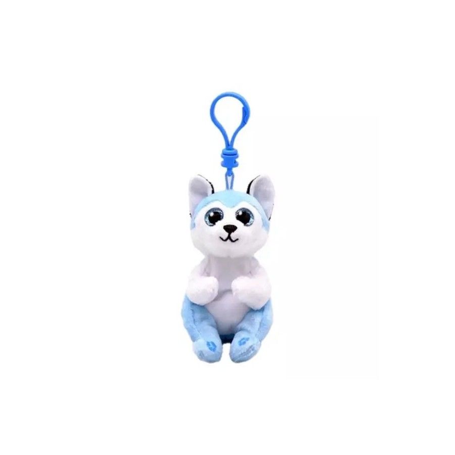 Ty Beanie Bellies Thunder, 8,5 cm - Blauer Husky - Clip -