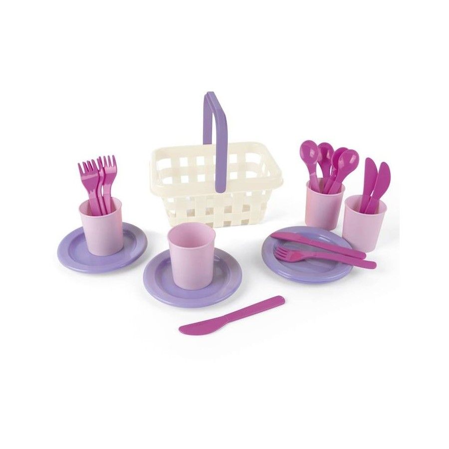DANTOY Zestaw piknikowy w koszyku MY LITTLE PRINCESS 2+