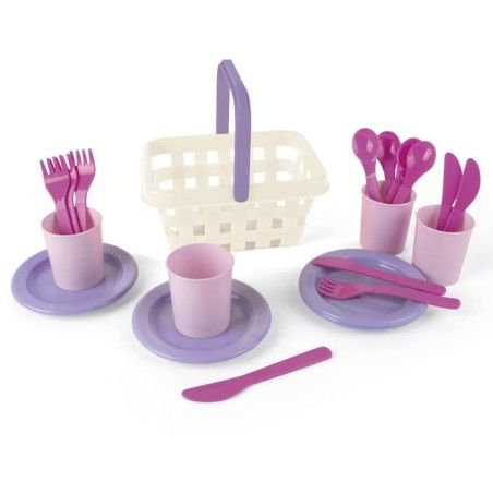 DANTOY Zestaw piknikowy w koszyku MY LITTLE PRINCESS 2+