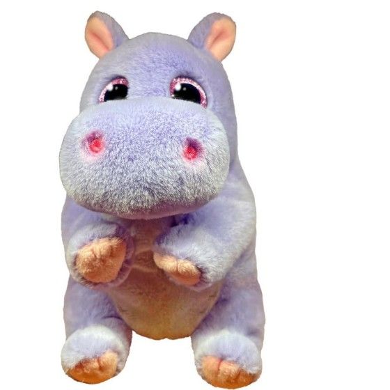 Ty Beanie Bellies Henrietta pluszowy fioletowy hipopotam 15 cm