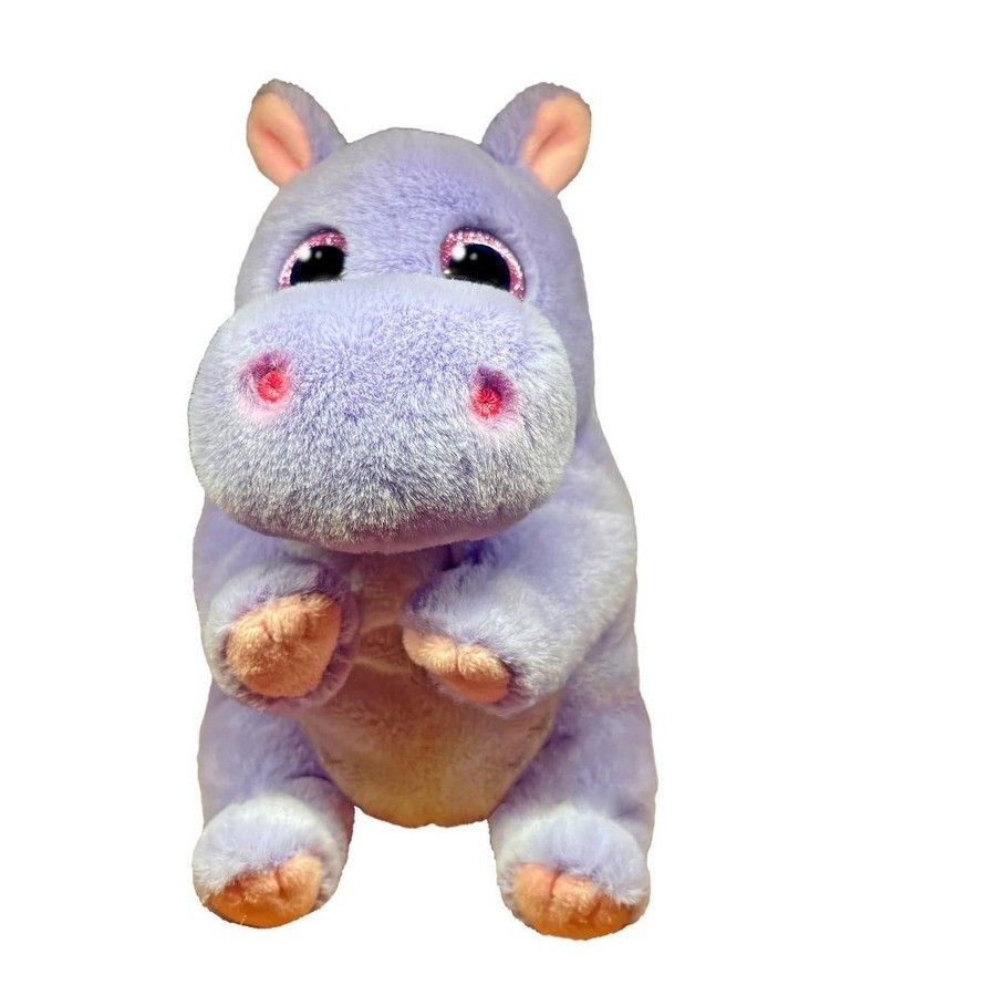 Ty Beanie Bellies Henrietta pluszowy fioletowy hipopotam 15 cm