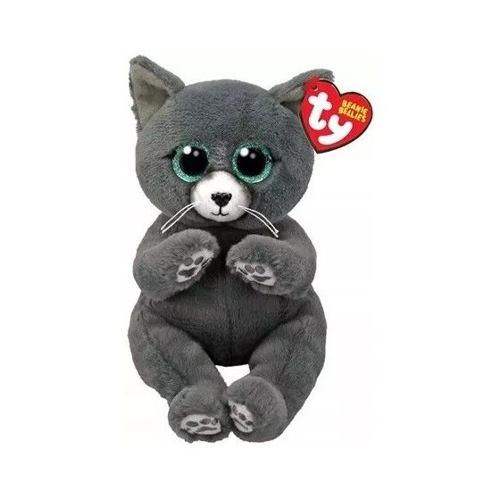 Ty Beanie Bellies Binx pluszowy niebieski kot rosyjski 15 cm
