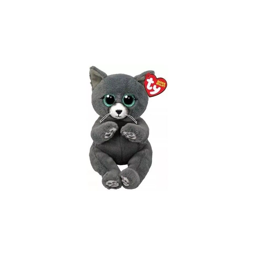 Ty Beanie Bellies Binx pluszowy niebieski kot rosyjski 15 cm