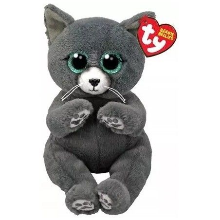 Ty Beanie Bellies Binx pluszowy niebieski kot rosyjski 15 cm