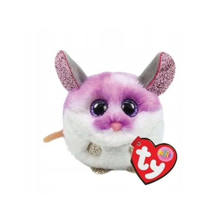 Ty Beanie Balls Colby pluszowa fioletowa myszka 8 cm