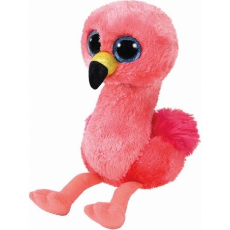 Ty Beanie Boos Gilda pluszowa figurka różowego flaminga, 15 cm