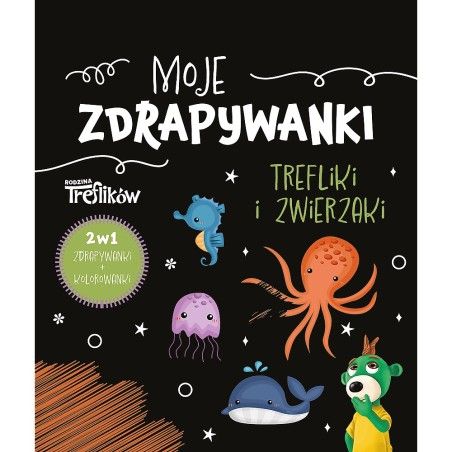 Trefl Książka aktywizująca Trefliki i zwierzaki. Moje zdrapywanki