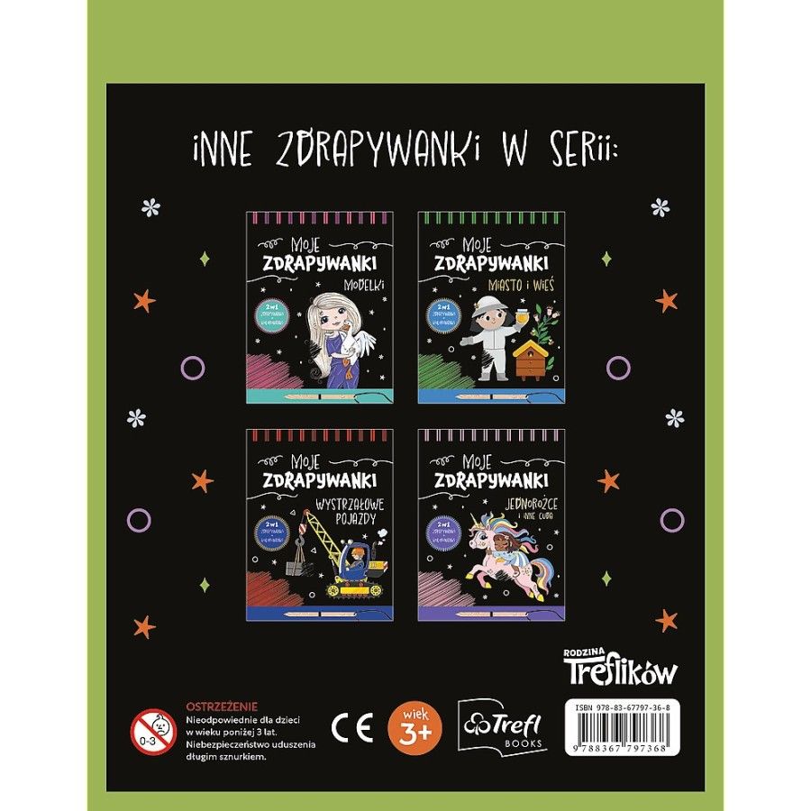 Trefl Książka aktywizująca Trefliki i zwierzaki. Moje zdrapywanki