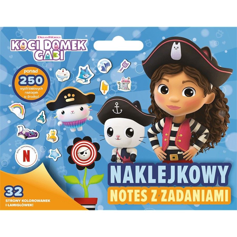 Trefl Koci Domek Gabi. Naklejkowy notes z zadaniami