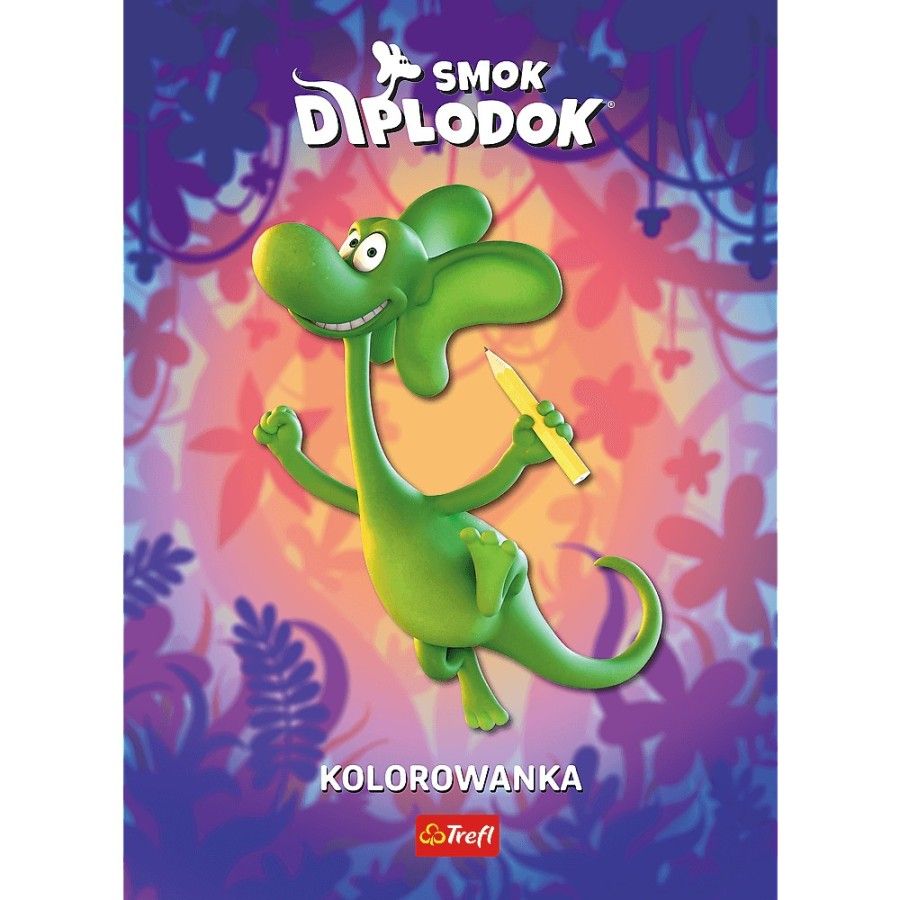 Trefl Smok Diplodok. Kolorowanka