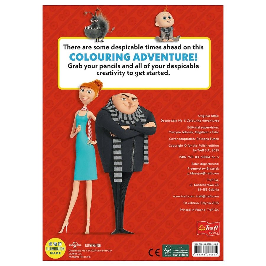 Trefl Minions. Colouring book. Malbuch. Kolorowanka