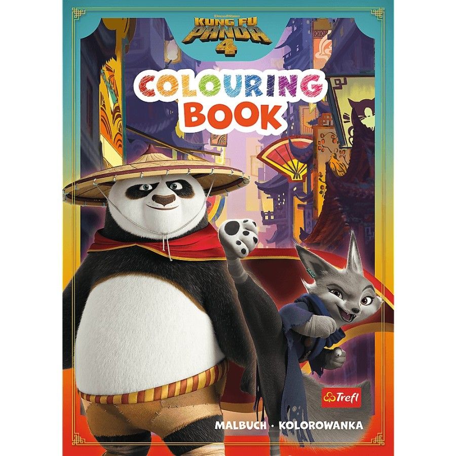 Trefl Kung Fu Panda. Colouring book. Malbuch. Kolorowanka
