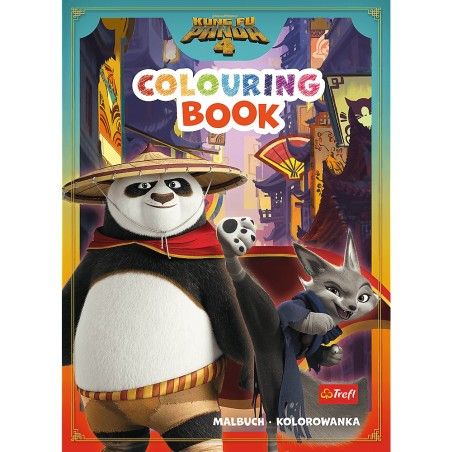Trefl Kung Fu Panda. Colouring book. Malbuch. Kolorowanka