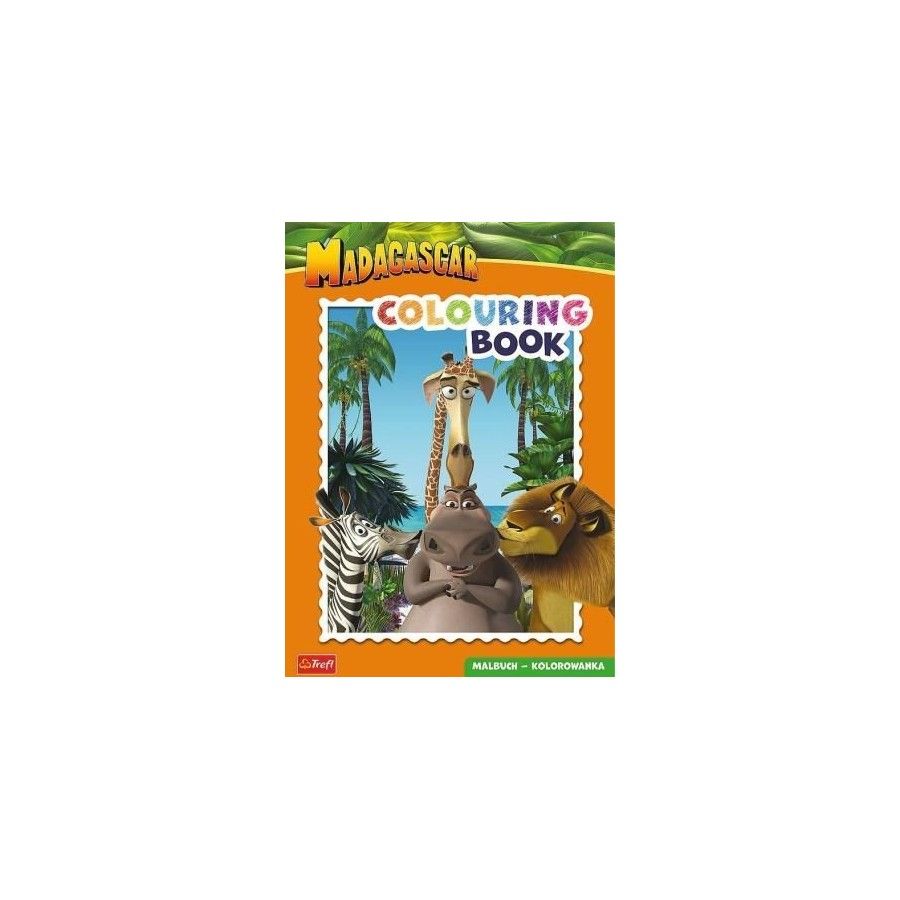 Trefl Madagascar. Colouring book. Malbuch. Kolorowanka