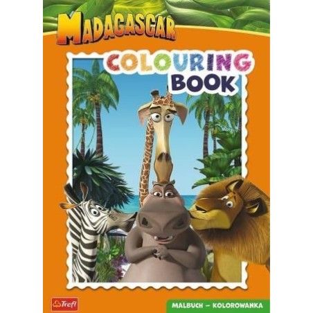 Trefl Madagascar. Colouring book. Malbuch. Kolorowanka