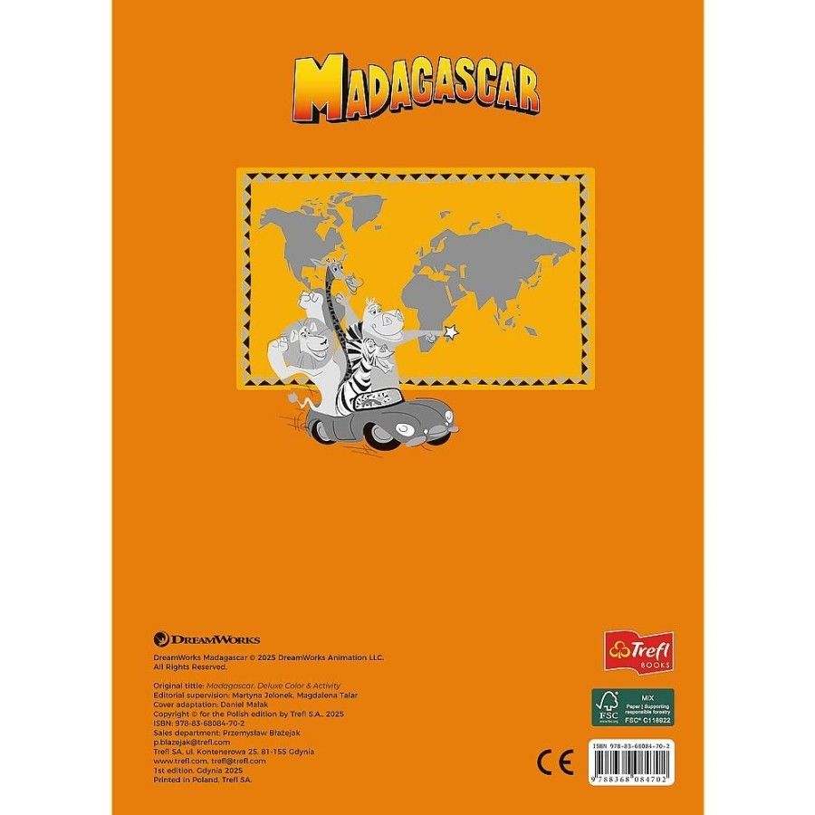 Trefl Madagascar. Colouring book. Malbuch. Kolorowanka