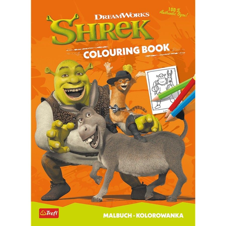 Trefl Shrek. Colouring book. Malbuch. Kolorowanka