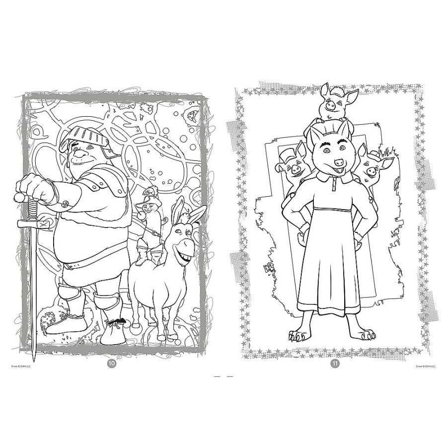 Trefl Shrek. Colouring book. Malbuch. Kolorowanka