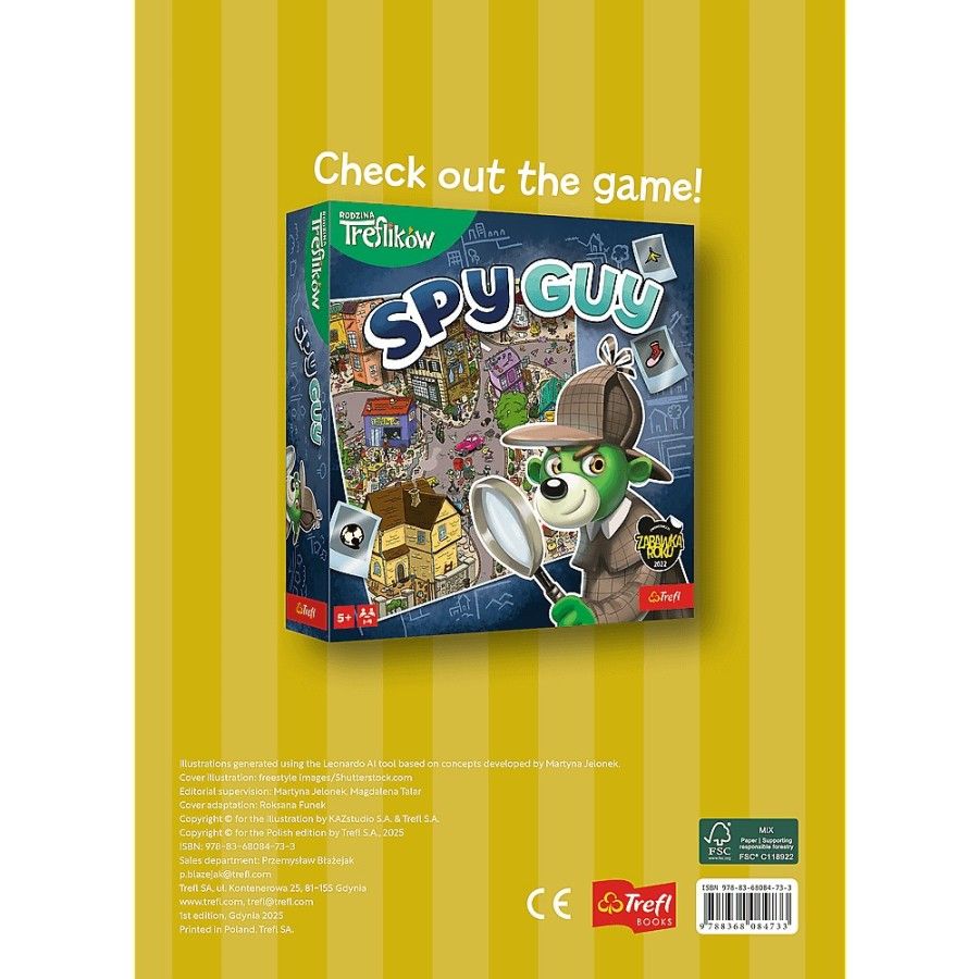 Trefl Spy Guy. Dino. Colouring book. Malbuch. Kolorowanka