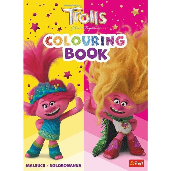 Trefl Trolls. Colouring book. Malbuch. Kolorowanka