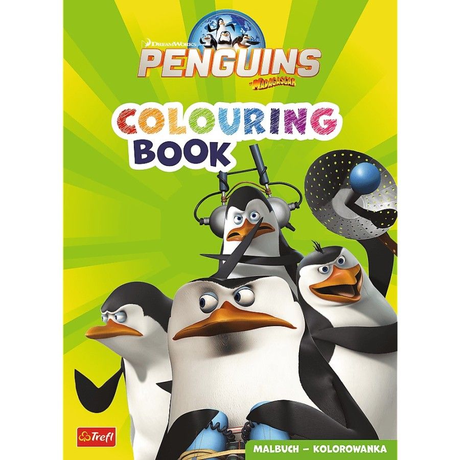Trefl The Penguins of Madagascar. Colouring book. Malbuch. Kolorowanka