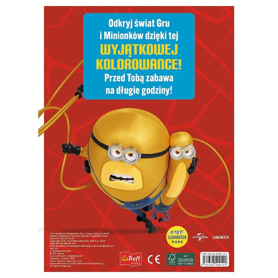 Trefl Gru i Minionki: Pod przykrywką. Wyjątkowa kolorowanka