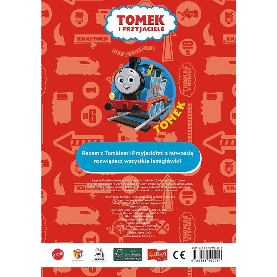 Trefl Tomek i Przyjeciele. Ćwiczenia z myślenia