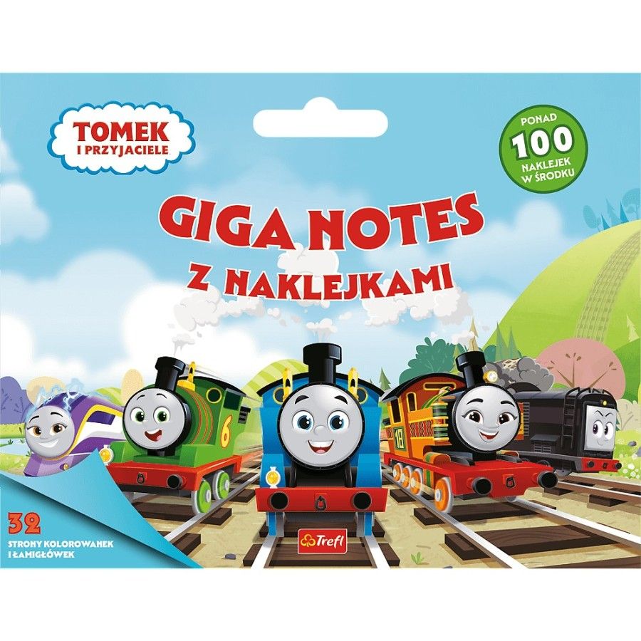 Trefl Tomek i Przyjaciele. Giga notes z naklejkami