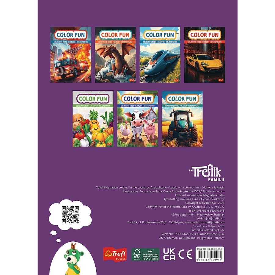 Trefl Modelki. Kolorowanka. Malbuch. Colouring book