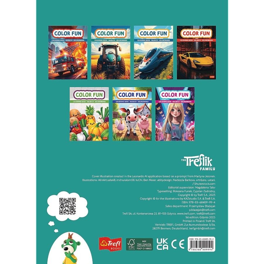 Trefl Świat fantasy. Kolorowanka. Malbuch. Colouring book