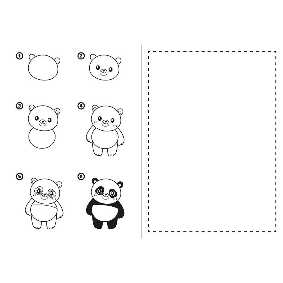 Trefl Kawaii. Nauka rysowania. Learning to draw. Zeichnen lernen