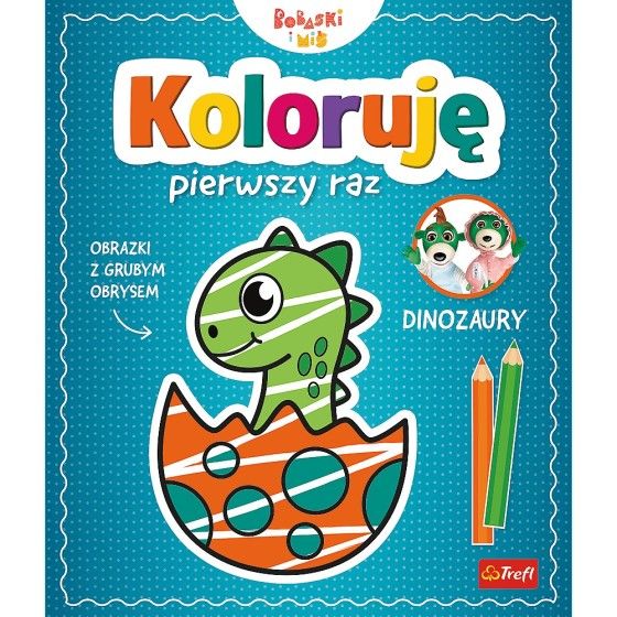 Trefl Koloruję pierwszy raz. Dinozaury