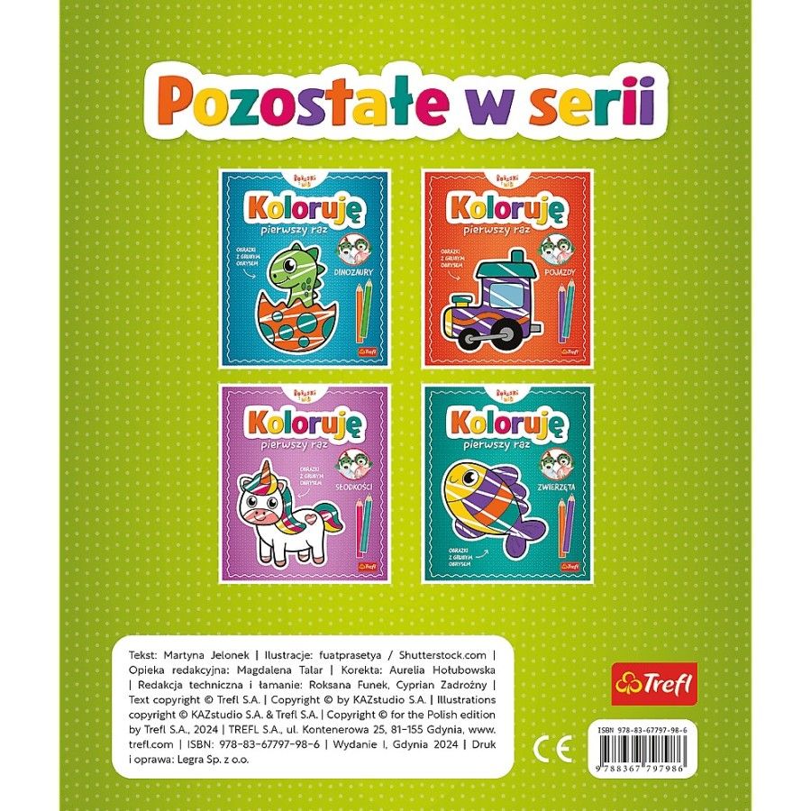Trefl Koloruję pierwszy raz. Roboty