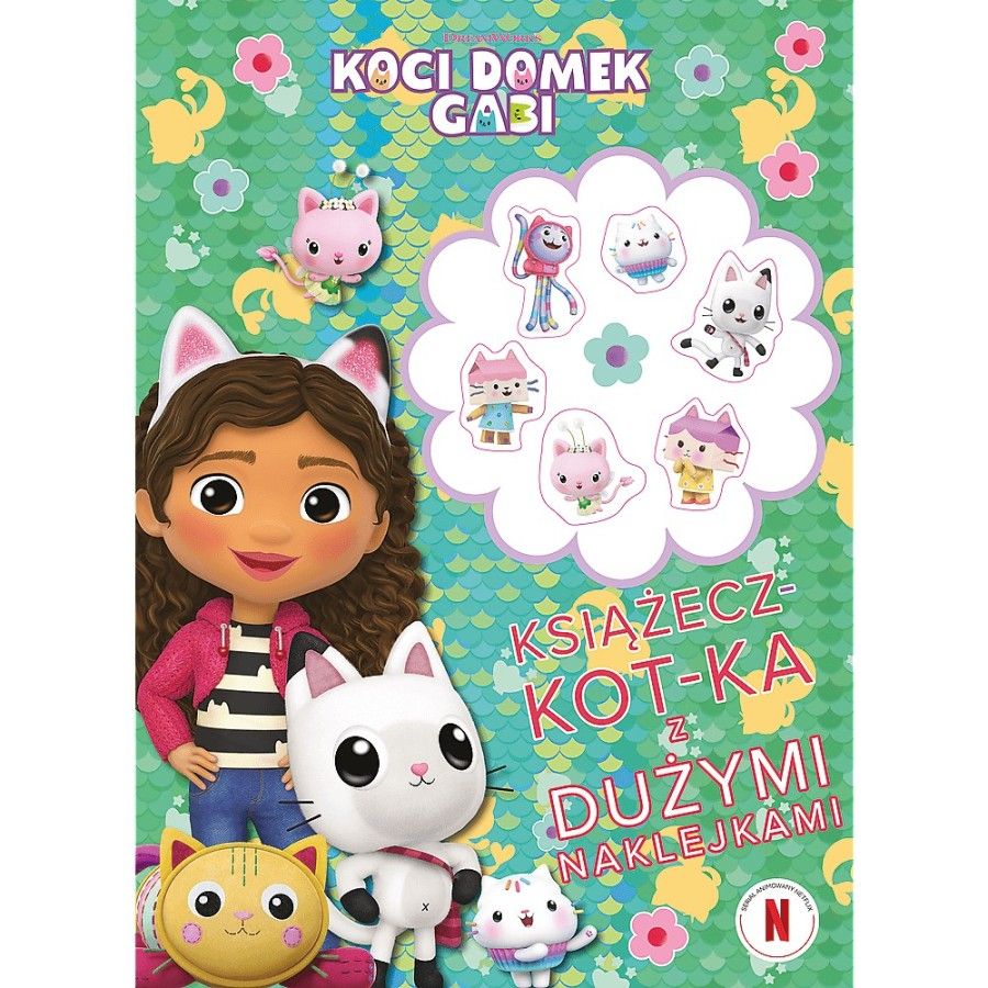Trefl Koci Domek Gabi. Książecz-kot-ka z dużymi naklejkami
