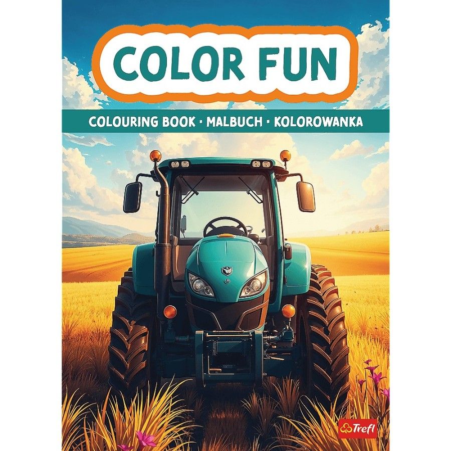 Trefl Maszyny rolnicze. Kolorowanka. Malbuch. Colouring book