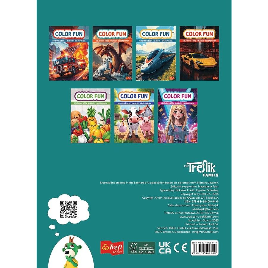 Trefl Maszyny rolnicze. Kolorowanka. Malbuch. Colouring book
