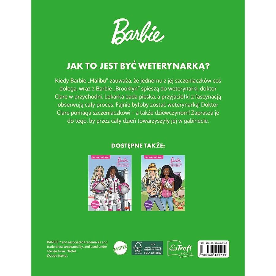 Trefl Barbie. Możesz zostać weterynarką