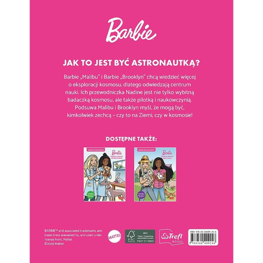 Trefl Barbie. Możesz zostać astronautką