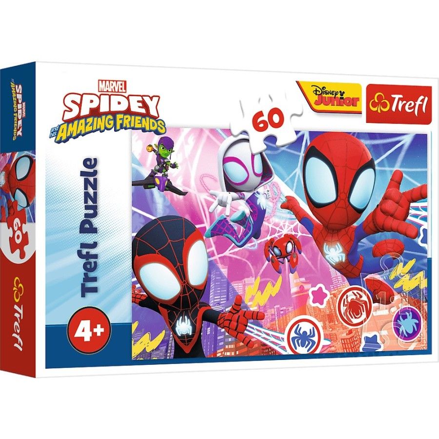 Trefl Puzzle 60el. Bohaterska przygoda Spidey