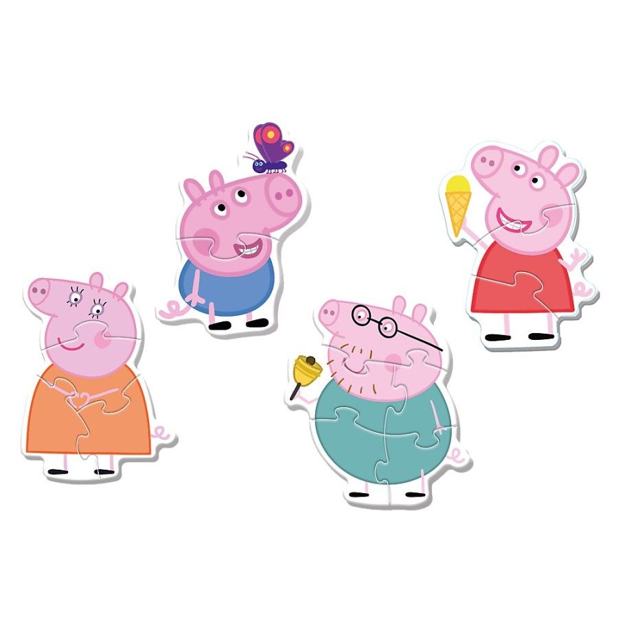 Trefl Puzzle Baby Classic Mała świnka wśród przyjaciół Swinka Peppa